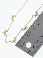 Dainty Dragonflies Station Necklace