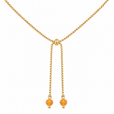 adjustable gold-tone sliding chain