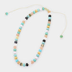 Rylan Beaded Necklace - Turquoise