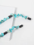 Semi-Precious Natural Stone Magnetic Wrap Bracelet/Necklace  - Turquoise