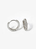 Pave Mini Huggie Hoop Earrings