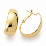 14K Gold Dipped Bold Hoop Earrings – Hypoallergenic