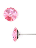 Crystal Lt. Rose Earrings Made with Swarovski Elements