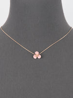 Delicate Pink Power Flower Necklace