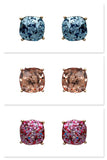 Designer Inspired Glitter Square Stud Fashion Earrings