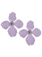 Lavender Bloom Flower Earrings