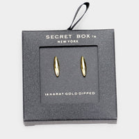 Oval Stud Minimalist Gold Earrings
