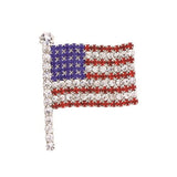 Patriotic Red White Blue American US Flag Star USA Pin Brooch