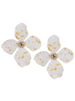 White Bloom Flower Stud Fashion Earrings